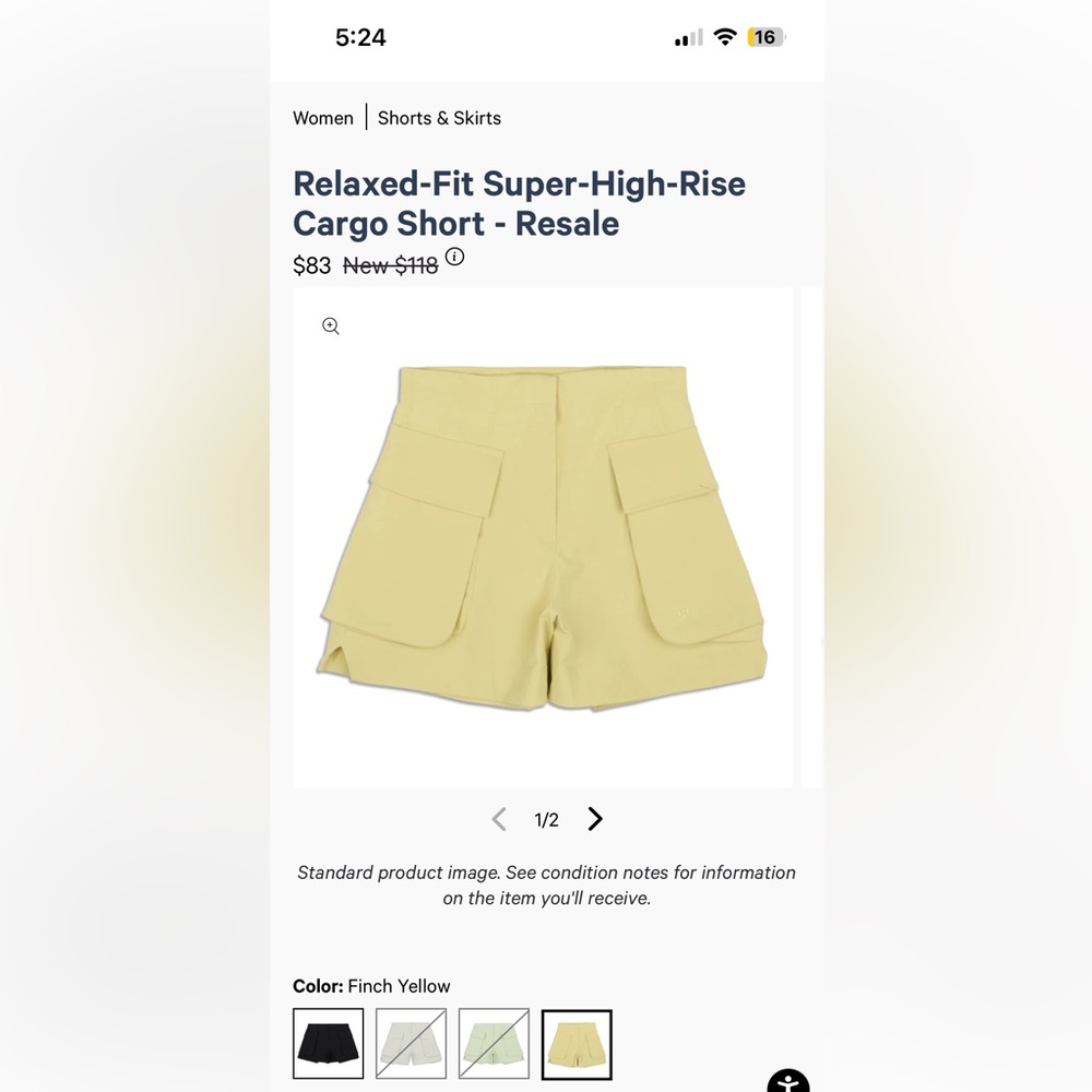 Lululemon cargo shorts